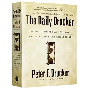 华研原版 德鲁克日志 英文原版 The Daily Drucker 全英文版管理学进口书 行动手册366天的洞察力和灵感 正版英语书籍