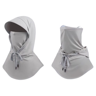 户外全脸防晒面罩女夏防紫外线遮阳帽子骑行头套冰丝围脖2026新款