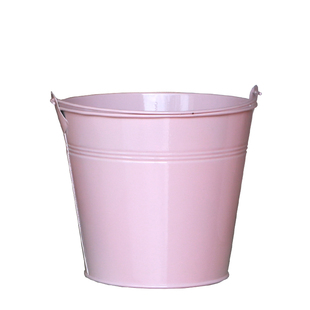铁皮花桶插花器花店装饰品多肉花盆彩绘水桶百搭迷你糖果色小铁桶