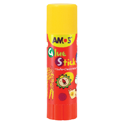 AMOS阿摩司固体胶棒卡通红/绿色
