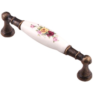 欧式复古陶瓷拉手衣柜橱柜酒柜门壁门壁橱把手鞋柜柜子做旧小拉手