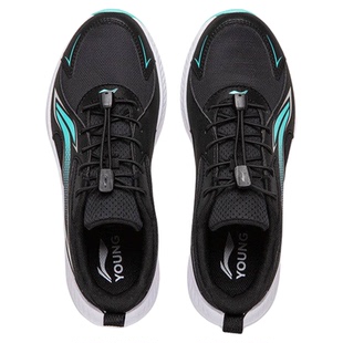 李宁儿童鞋运动鞋小白鞋春季新款男童大童青少年白色网面跑步鞋子