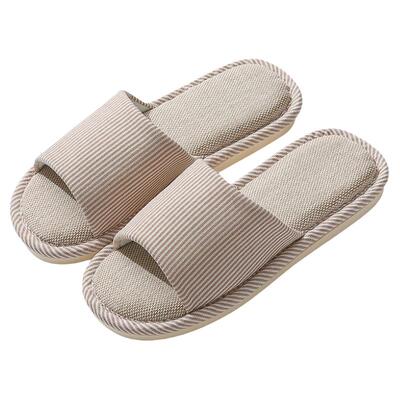 足康乐亚麻拖鞋男士夏季2025