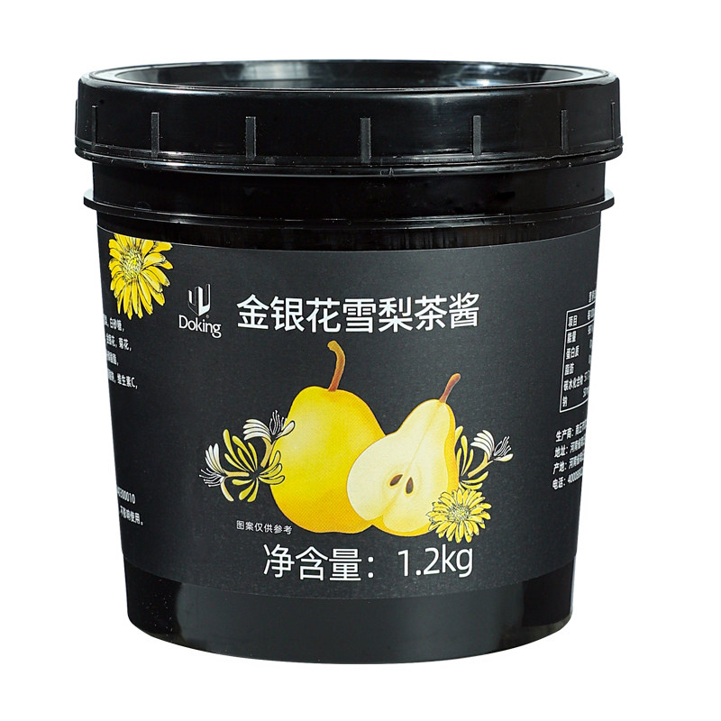 盾皇金银花雪梨茶果酱奶茶店专用