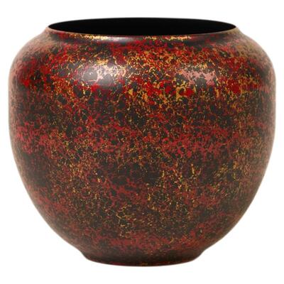 了堂斋中式复古茶洗打漆建水茶渣桶废水盂家用茶洗配件老铁洗茶盂