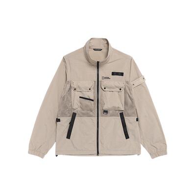 国家地理2026新品NRN系列男款户外工装多口袋网眼轻便可拆卸外套