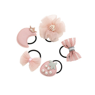 石川印象宝宝头绳不伤发花朵蝴蝶结婴儿发绳扎小啾啾皮筋儿童发饰