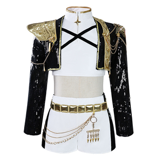 【现货】遇见萌猎魔女团cos服鲁米GoLden黑金打歌服cosplay佐伊