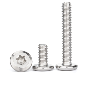 304不锈钢大平头倒边内六角梅花螺丝圆头斜边防盗螺丝钉M4M5M6M8