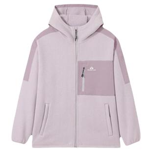 拓路者宽松抓绒衣外套女2026春款连帽休闲保暖摇粒绒拉链开衫