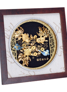 金玉满堂金箔画搬新家乔迁新居