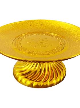 供奉用品红烛果盘套装武财神