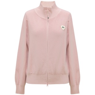 朵以2025冬季新款韩系休闲甜美正肩显瘦拉链毛衣上衣短款针织外套