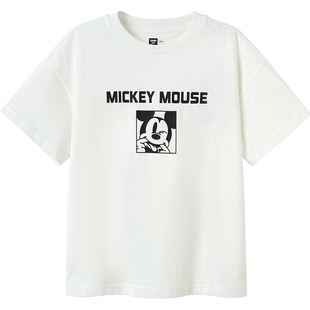 【迪士尼IP】森马儿童短袖T恤2025夏季新款纯棉上衣米奇印花男装