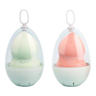 海绵美妆蛋粉扑不吃粉的蛋蛋干湿两用彩妆粉底液专用超软收纳盒女