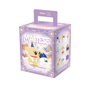 新品正版线条小狗Maltese魔法探险队盲盒手办公仔玩偶生日礼物女