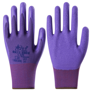 星宇L578红宇L309劳保防护手套舒适防滑耐磨透气薄款乳胶发泡小号