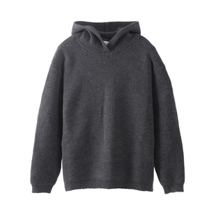 一衬YICHEN秋冬连帽针织衫cleanfit毛衣慵懒风宽松男生卫衣上衣