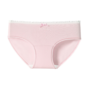 纯棉内裤女生2025新款全棉7a级抗菌加长裆纯欲甜美中腰女士三角裤