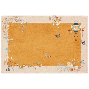 高级感黄色地垫入户门垫进门2026新款大门口地毯室内玄关防滑脚垫