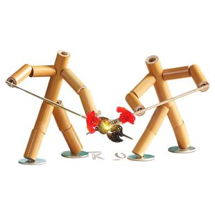 六年级竹节人对战玩具无需组装做好拼好豪华版上册材料包擂台桌子