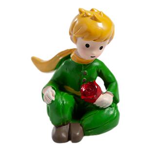 正版小王子摆件玫瑰花玩偶蛋糕花艺盆景装饰汽车桌面狐狸公仔玩具