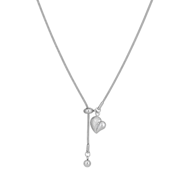 可抽拉爱心长款项链女毛衣链配饰