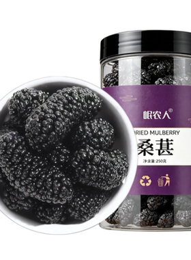 新疆大果黑桑葚干官方旗舰店正品