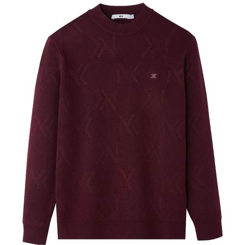 HLA/海澜之家半高领长袖针织衫25秋冬新加绒加厚包芯纱打底衫男