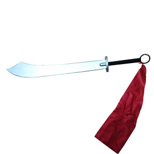 木制影视道具红军大刀八路军大刀舞台红色娘子军儿童玩具小号木刀