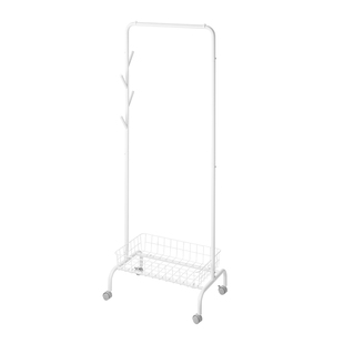 懒角落卧室床边尾晚上放次净衣挂衣帽架落地不占空间临时飘窗置物