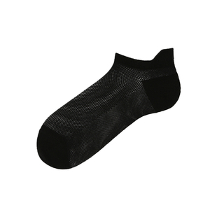 Tabio袜子男秋冬网眼透气运动防磨百搭短袜不掉跟男士船袜短筒袜