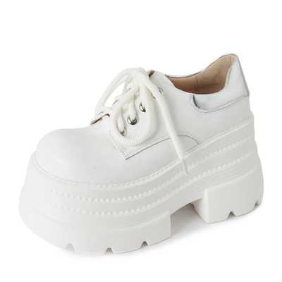 古菲斯奇女鞋松糕跟休闲单鞋增高