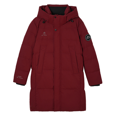 雅鹿中长款羽绒服男女同款