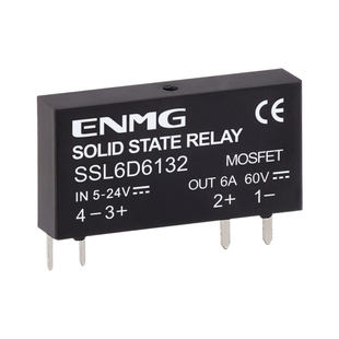 超小型薄片固态继电器PLC接口式SSL6D6132直流控直流交流6A一常开