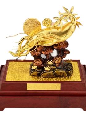 威弗列德金箔人生如意客厅办公室摆件客户同事领导生日礼物可定制
