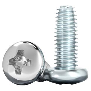 GB6560 304不锈钢/镀锌盘头十字三角牙自锁螺丝圆头自攻螺钉M2-M6