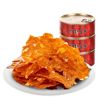 老川东80g*5罐麻辣五香灯影牛肉