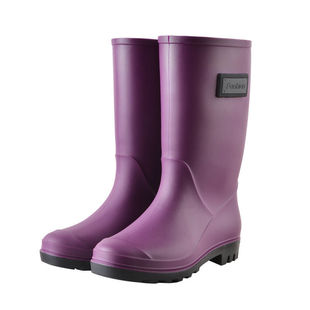 雨鞋女时尚款外穿成人中筒防护套鞋水靴雨天防水防滑天然橡胶雨靴