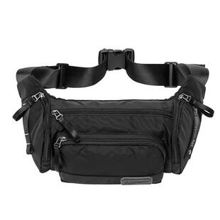 多隔层胸包男斜挎包时尚腰包男中年男士背包华朗迪尔牛津布单肩包