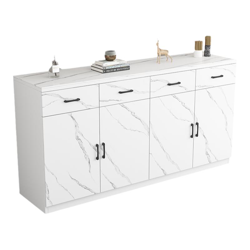 轻奢岩板餐边柜现代简约客厅靠墙茶水柜家用碗柜储物柜厨房置物柜