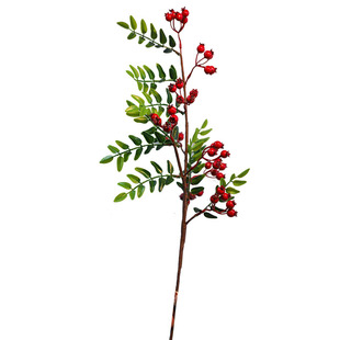 北美冬青红果发财果仿真花假花家居客厅餐桌花装饰花2026年花艺