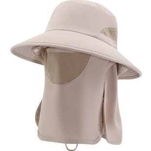全方位防晒帽子女夏季遮脸护颈防紫外线遮阳帽户外登山钓鱼太阳帽