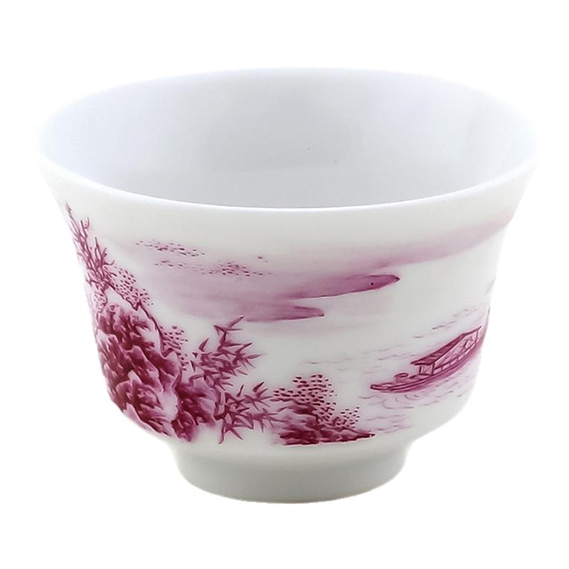 陶瓷大师手绘品茗杯