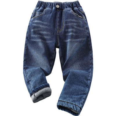 长裤牛仔夹棉冬棉裤加厚三层保暖