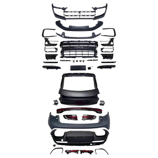 适用于14-21年保时捷Macan改装新款GTS前杠后杠贯穿尾门尾灯顶翼