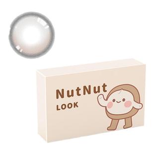 【倔强小哭包】坚果力美瞳坚韧泪光小直径版亚麻灰棕色半年抛2片