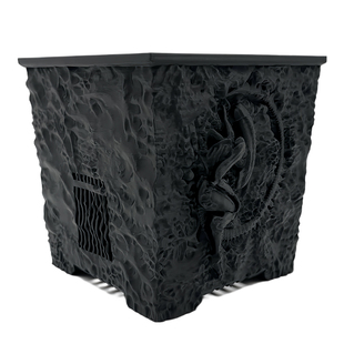 异形Alien潮流植物块根花盆小方盆龙舌兰多肉控透气呼吸盆黑方盆