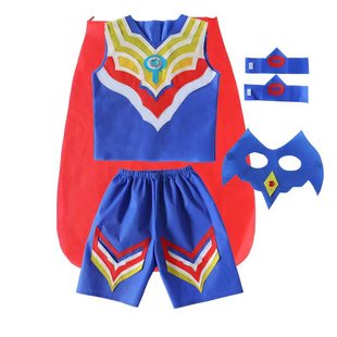环保服装儿童时装秀男童奥特曼幼儿园亲子走秀手工制作衣服演出服