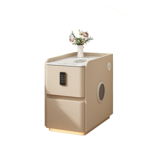 超窄智能床头柜轻奢高级小户型多功能现代简约实木极窄卧室床边柜